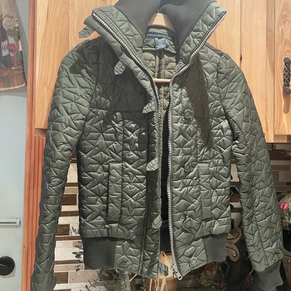 Vintage French Connection Quilted Jacket for Women.
